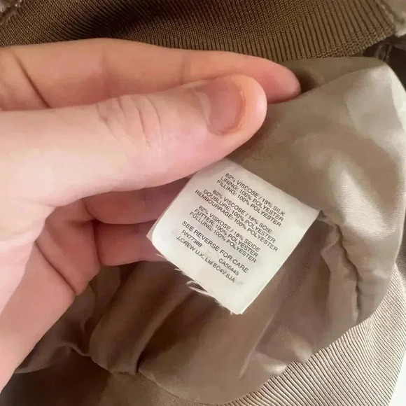 Madewell Crushed Velvet Full Zip Jacket Size XXS Color Taupe - Picture 3 of 5